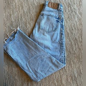 Zara High Waisted Straight Jeans